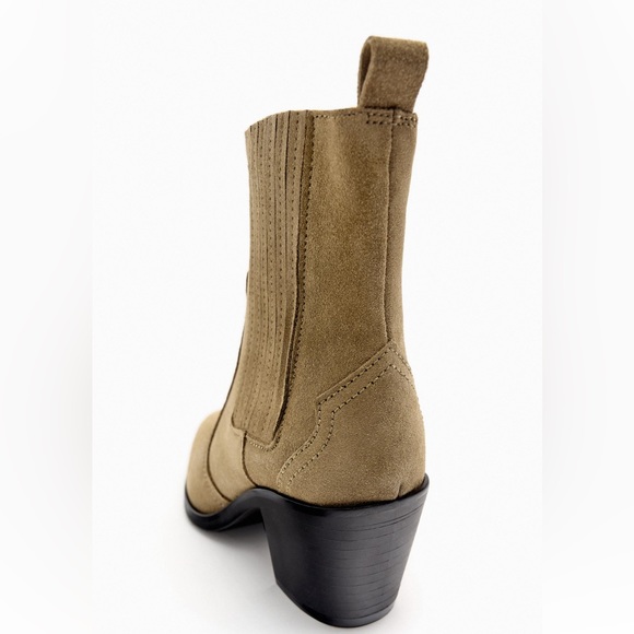 Zara cowboy suede ankle boot - Picture 5 of 6
